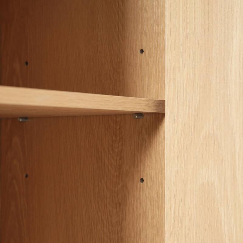 67.7" Tall Freestanding Bathroom Cabinet, Traditional American Style, with 1 Door and Adjustable Shelf