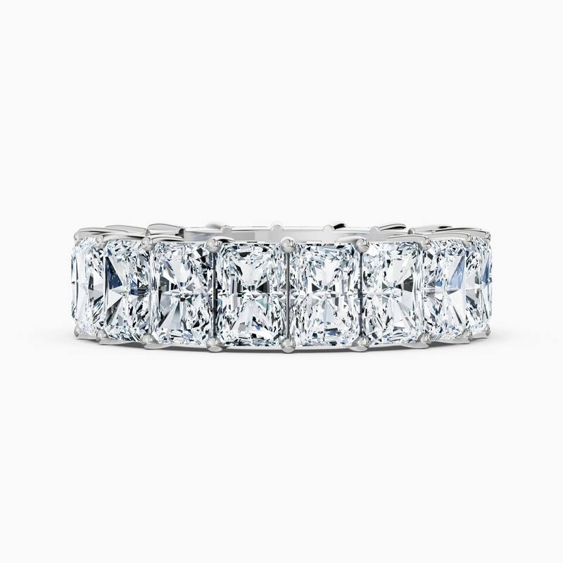 Auriya 14k Gold Radiant North-South Lab Grown Diamond Eternity Band 3.00 - 11.25 ct. tw. (F-G, VS) - 7.20 ct. wt. - 4.5 - White