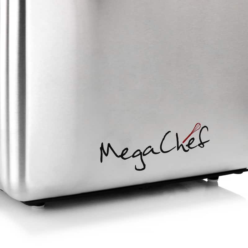 MegaChef 4 Slice Toaster in Stainless Steel Silver