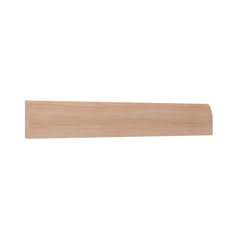 WM827: 3/8-in D x 1-1/4-in W x 96-in L Americraft Solid Hardwood Stain Grade Modern Stop Moulding