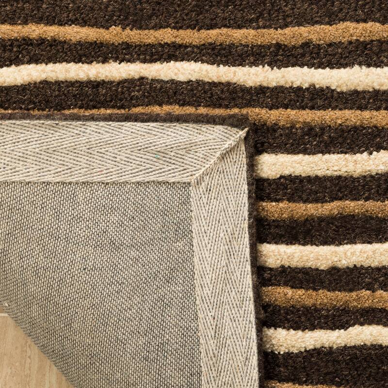 Martha Stewart by SAFAVIEH Hand Drawn Stripe Wool/ Viscose Rug