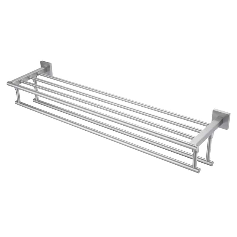 WOWOW Two Towel Holders Wall mounted Towel Rack - 32" - Brushed Nickel