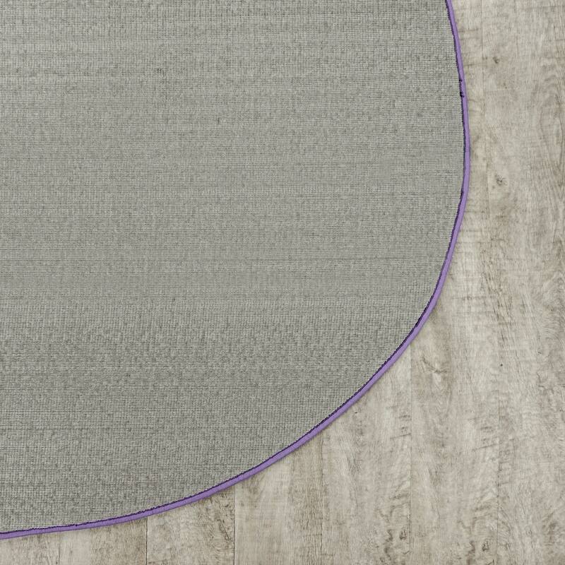 Just Kidding Oval Educational Polyester Area Rug