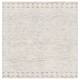 SAFAVIEH Handmade Abstract Hela Modern Wool Rug - 8' x 8' Square - Ivory/Grey