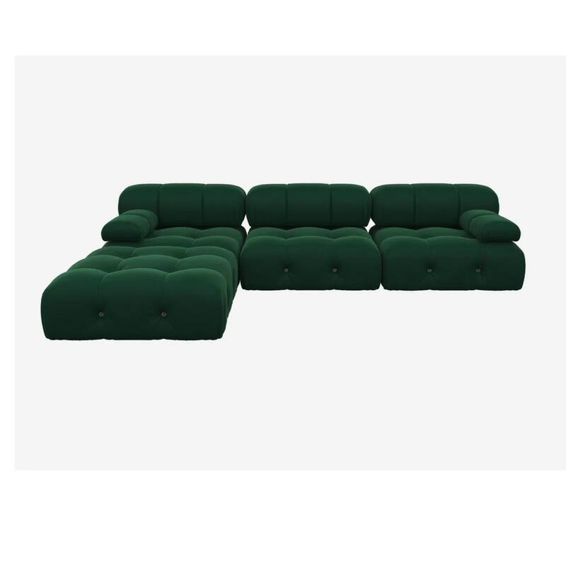 Convertible Modular Sectional Sofa with Ottomans