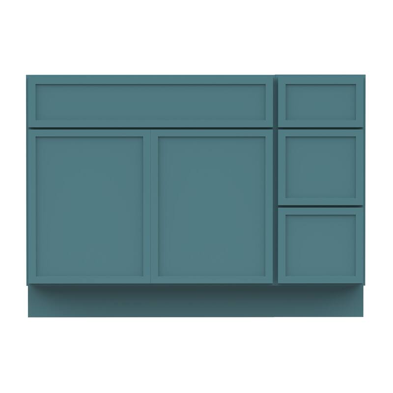 Vanity Art 42" Birch Freestanding Bathroom Vanity Cabinet without Top
