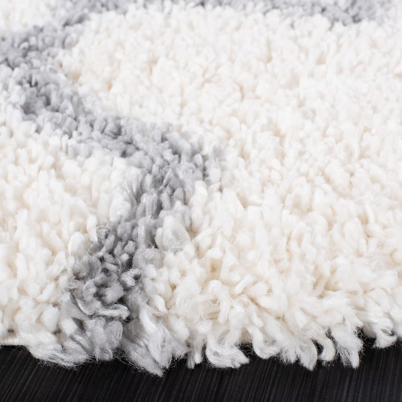 SAFAVIEH Fontana Shag Evor Trellis 2-inch Thick Rug