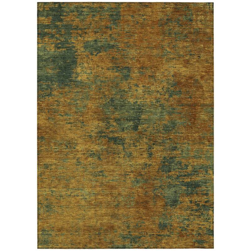 HomeRoots Abstract Transitional Rectangle Outdoor Rug