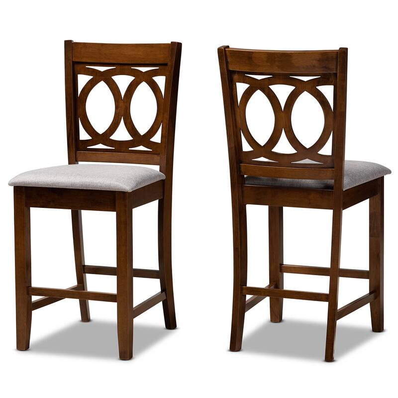 Lenoir Modern and Contemporary 2-Piece Counter Height Pub Chair Set - Set of 2 - Counter Height
