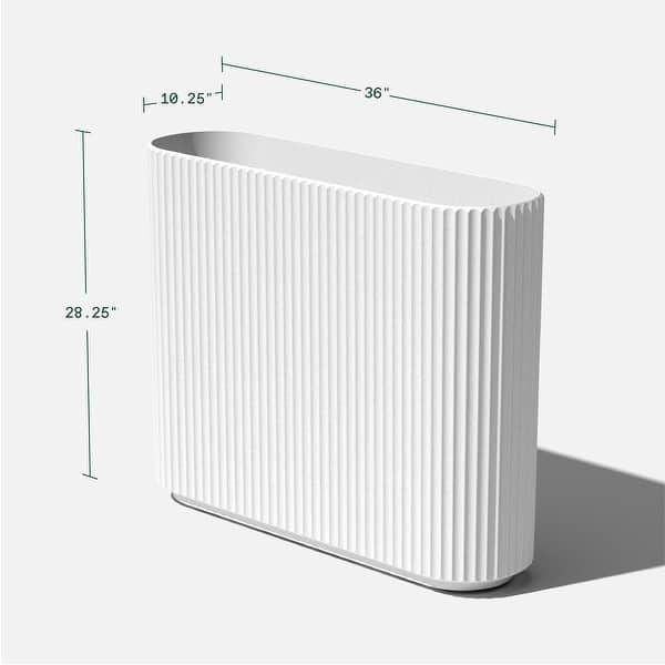 dimension image slide 3 of 4, Veradek Demi Series Span Plastic-Stone Planter