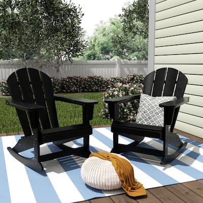Polytrends Laguna Hdpe All Weather Outdoor Patio Rocking Chair (Set of 2)