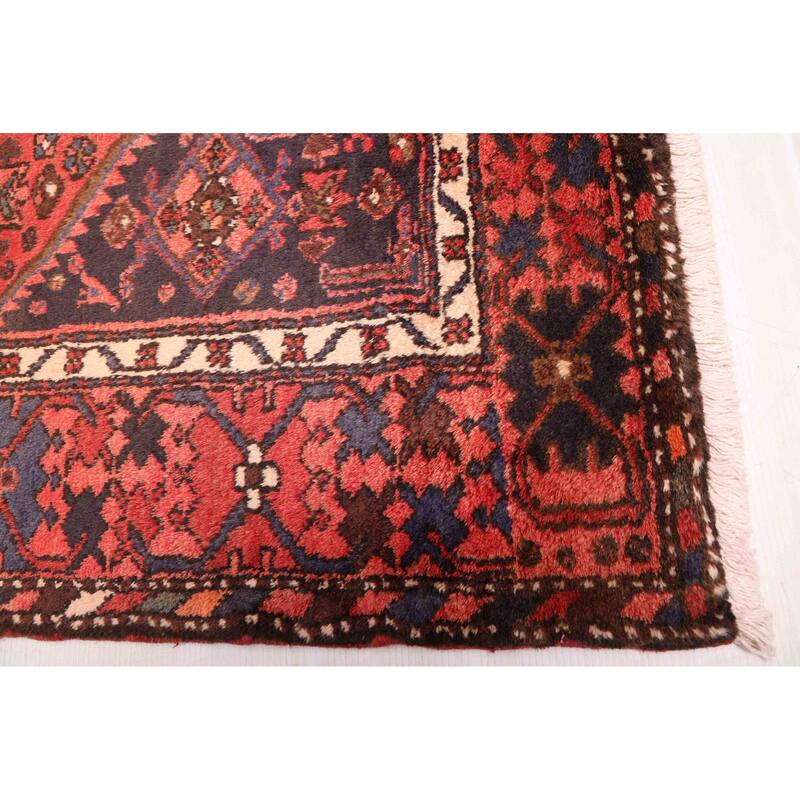 ECARPETGALLERY Hand-knotted Andelz Red Wool Rug - 4'3 x 6'6