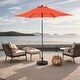 preview thumbnail 27 of 48, 9FT Outdoor Patio Umbrella Outdoor Table Umbrella with Push Button Tilt and Crank