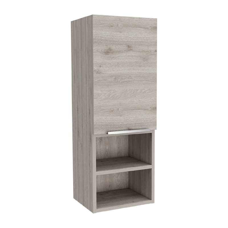 Beardsley 2-Shelf Bathroom Cabinet Light Grey