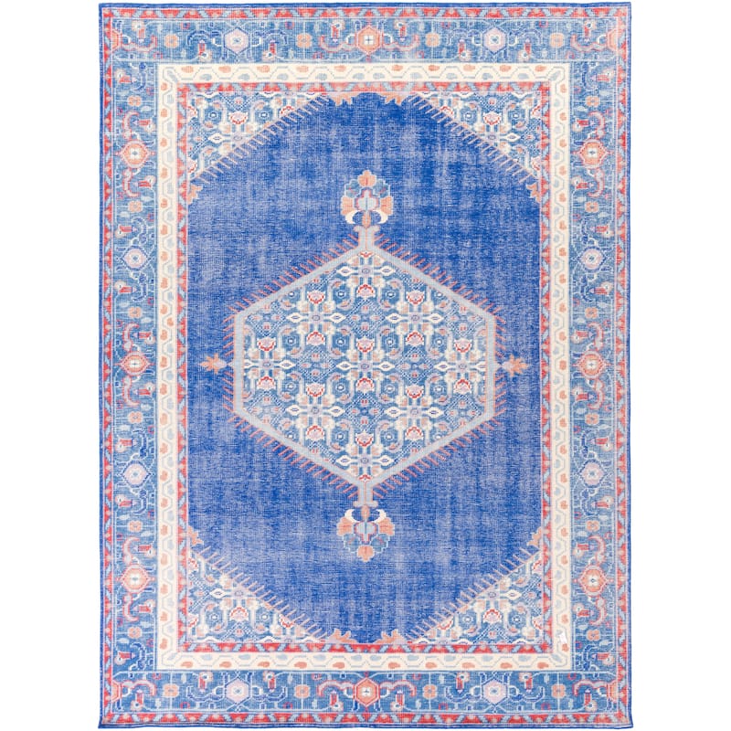 Hand-knotted Alford Boho Medallion Wool Area Rug