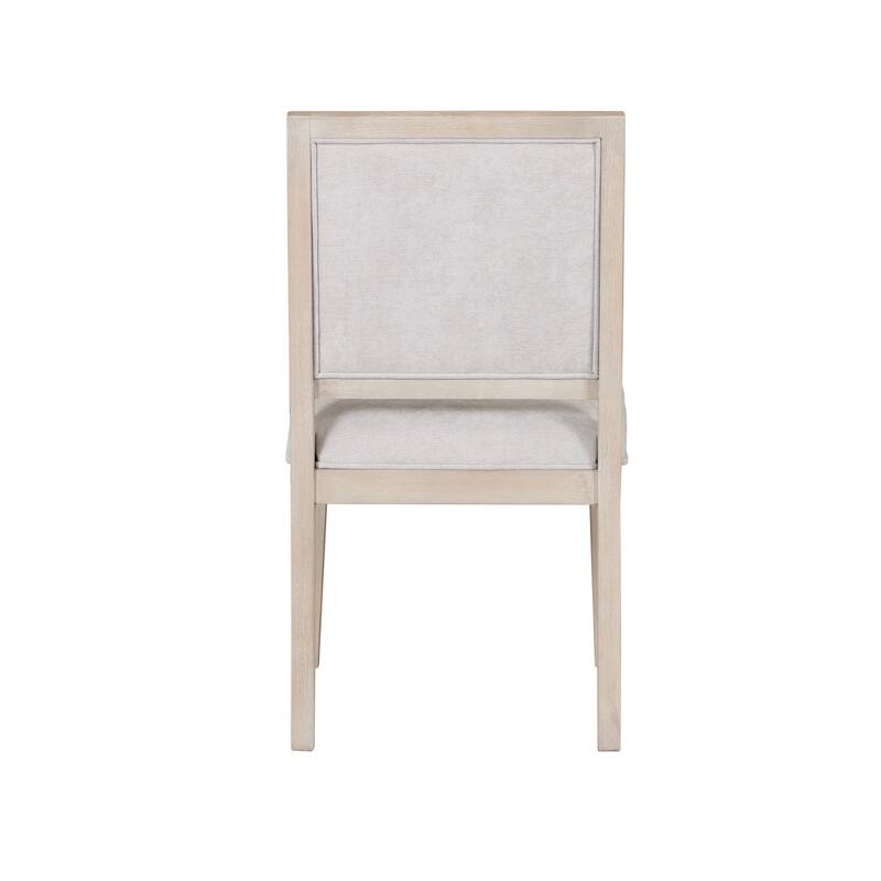 Furniture of America Durem II Modern 5-Piece Solid Wood 86-inch Dining Table Set