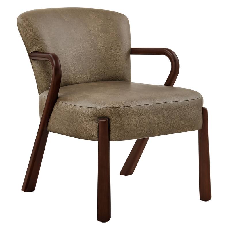 Arden Faux Leather Upholstered Accent Armchair