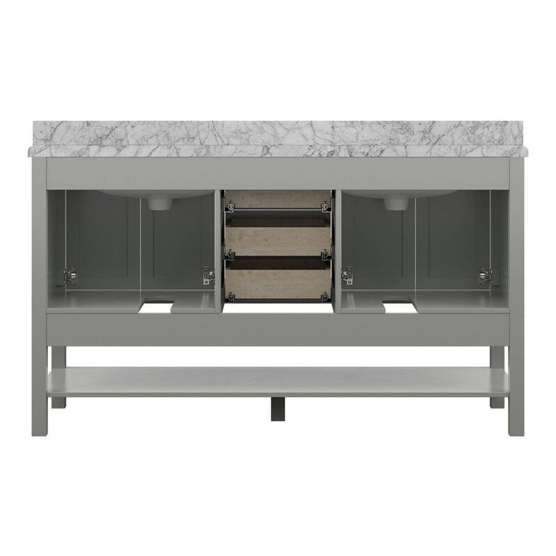 Design Element Affinity 61" Double Sink Vanity