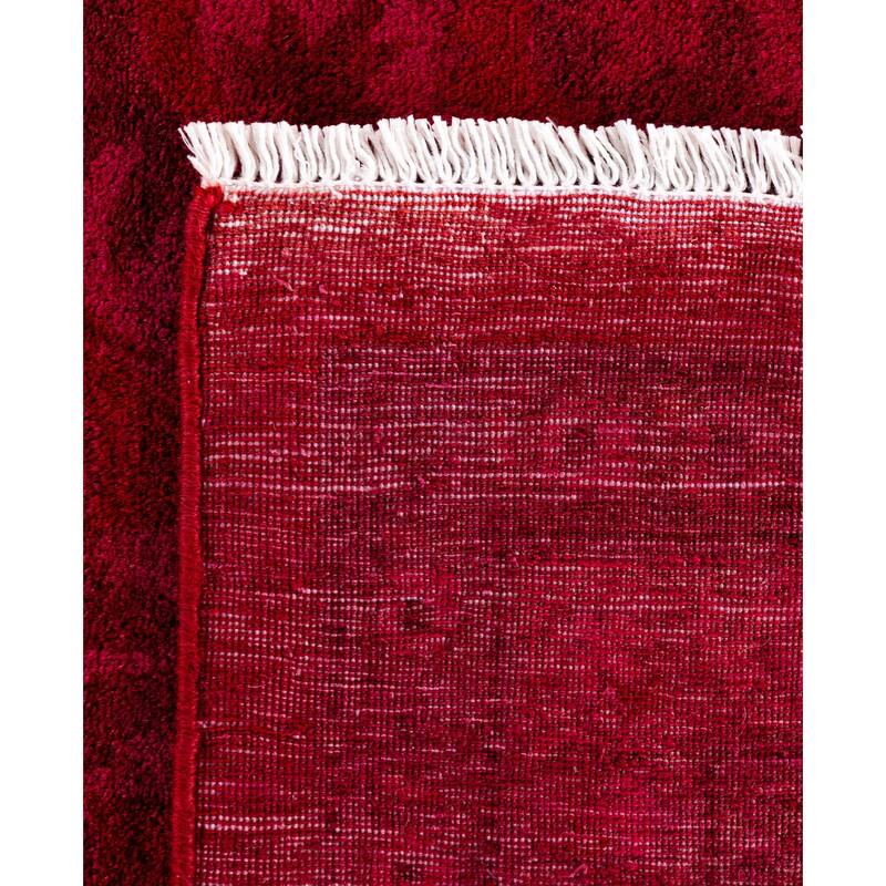 Overdyed One-of-a-Kind Hand-Knotted Area Rug - Pink - 10' 4" x 14' 2"