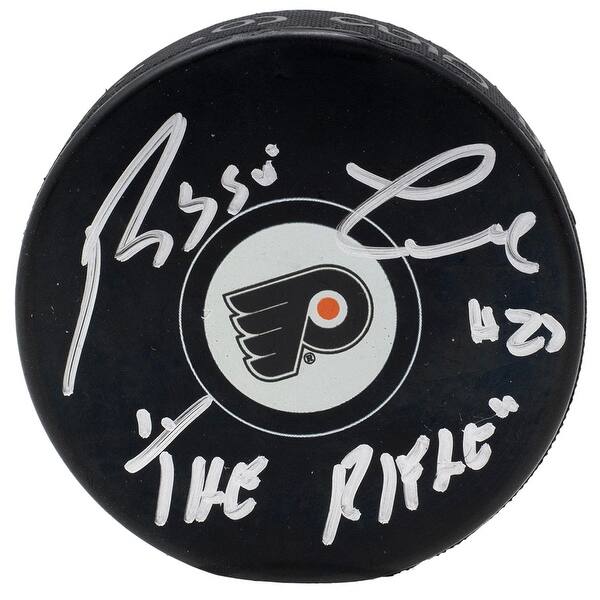 Shop Reggie Leach Signed Philadelphia Flyers Logo Hockey Puck The