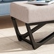 preview thumbnail 3 of 18, Assisi Contemporary Fabric Ottoman Bench by Christopher Knight Home