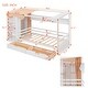 preview thumbnail 16 of 25, Wooden Twin Size Semi-enclosed House Daybed Frame with Built-in wardrobe(with Curtain), Side Compartments, Drawers and Shelves