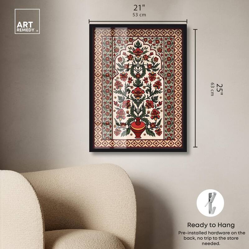Royal Floral Mat Shadowbox by Art Remedy