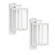 2 Pack Outdoor Wall Sconce Lantern Dusk to Dawn Sensor Exterior Light - White