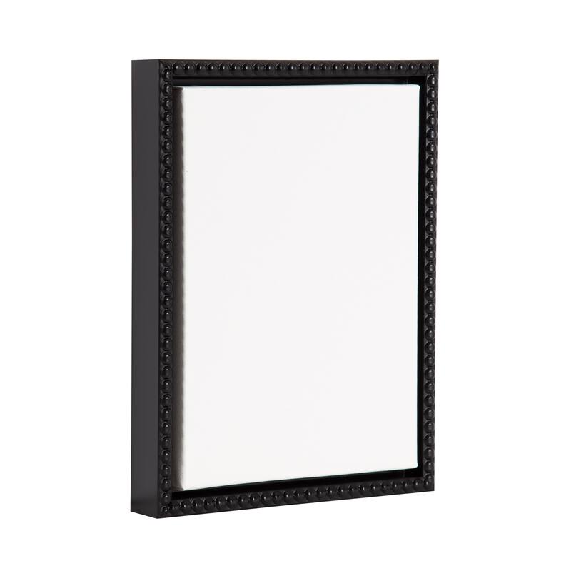 Kate and Laurel Sylvie Beaded Blank Framed Canvas - 10x13 - Black