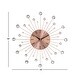 preview thumbnail 31 of 68, Gold / Copper / or Silver Iron Metal Starburst Sun Glam Wall Clock