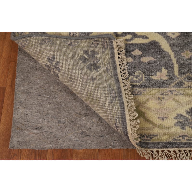 Gray Oushak Oriental Accent Rug Hand-Knotted Wool Carpet - 4'2"x 5'10"