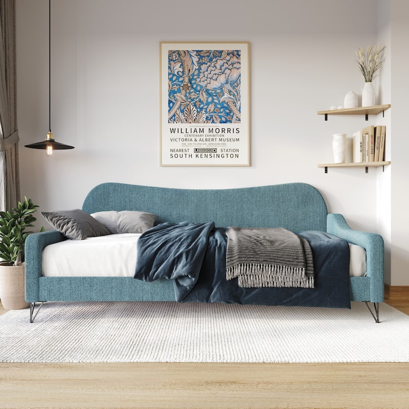 Natty Upholstered Twin Daybed - Teal