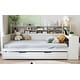 preview thumbnail 32 of 54, Roomfitters Wooden Twin/Full Size Daybed with Storage Shelves, Multi-functional Bed with Twin Size Trundle Bed and Study Desk