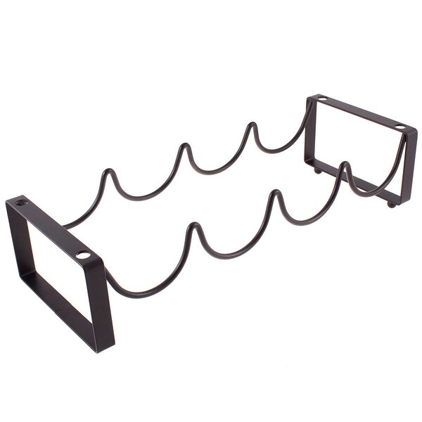 Shop Unique Bargains Bar Kitchen Home 4 Wine Rack Bottle Holder