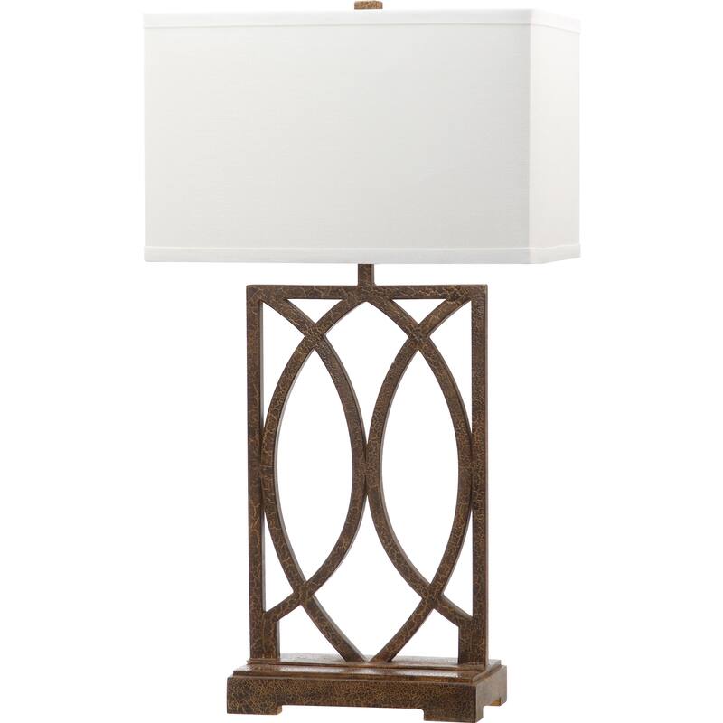 SAFAVIEH Lighting Carissa 30-inch Antiqued Gold Table Lamp (Set of 2) - 16"x11"x29.5" - 16Wx11Dx30H