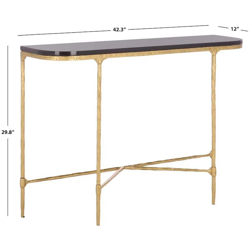 SAFAVIEH Couture Janowsky Metal & Marble Console Table - 42"W x 12"D x 30"H