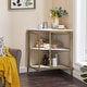 preview thumbnail 9 of 11, Javlergo Corner Table Modern Triangle 3-tier Storage Shelf with 2 Doors for Living Room Bedroom Office