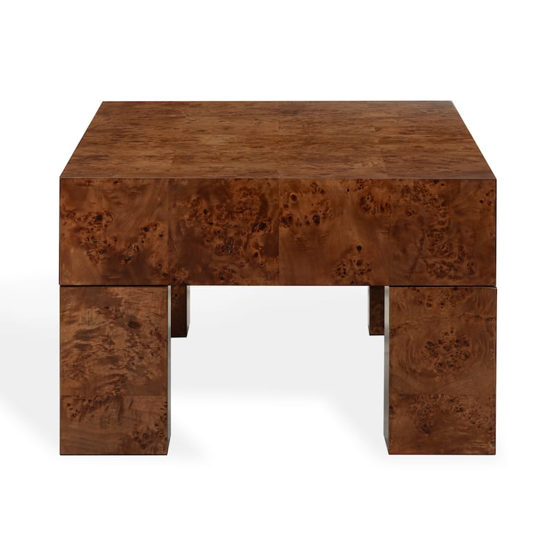 SAFAVIEH Couture Betharose Burl Wood Coffee Table - 55"W x 28"D x 18"H