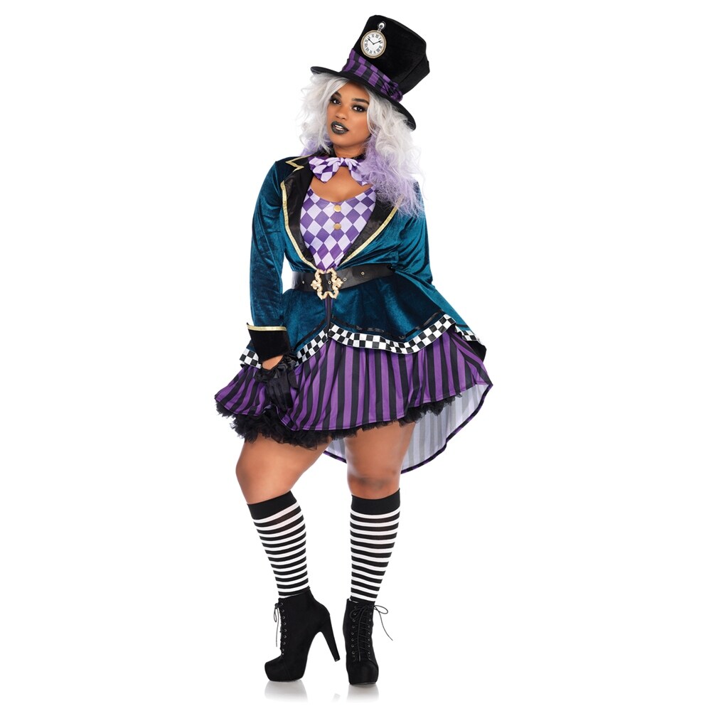 Shop Womens Sexy Plus Size Delightful Mad Hatter Costume Overstock 17168146