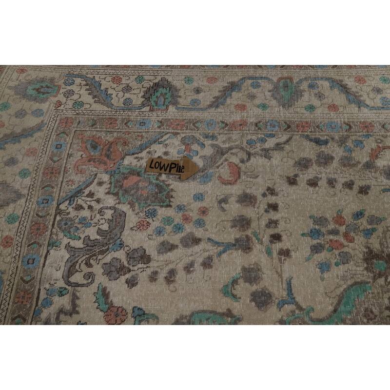 Tabriz Persian Area Rug Hand-Knotted Wool Carpet - 7'8"x 11'0"