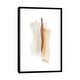 preview thumbnail 1 of 10, iCanvas "Brush Strokes V Warm Colors" by Nouveau Prints Framed Canvas Print Black - 40x26
