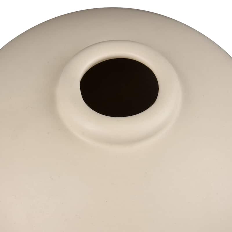 Elk Home Arcas Cream Earthenware 5.5 Inch Wide Vase