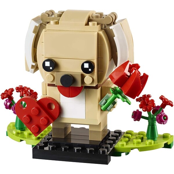 LEGO BrickHeadz 40349 Valentine s Puppy Building Kit 147 Pieces