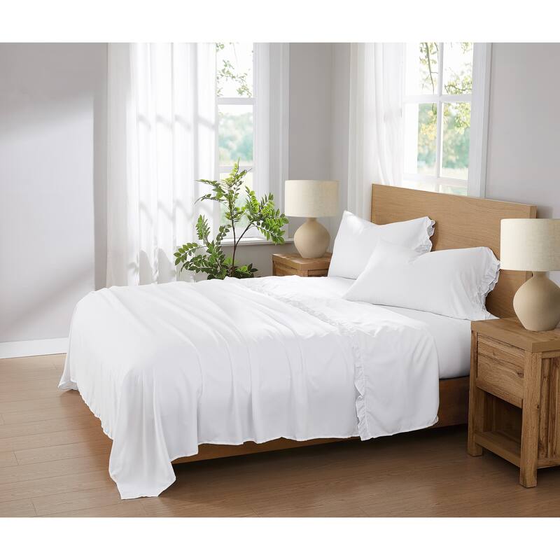 Truly Soft Solid Ruffle Sheet Set