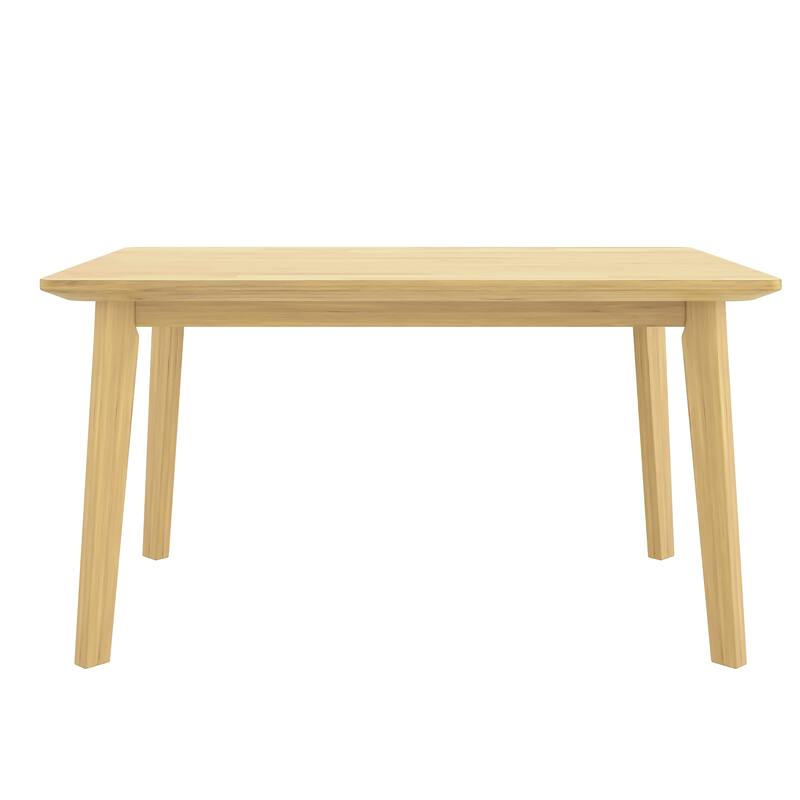 Rustic Farmhouse Dining Table - Solid Wood Frame, Minimalist Modern Dining Table for Kitchen, Dining Room