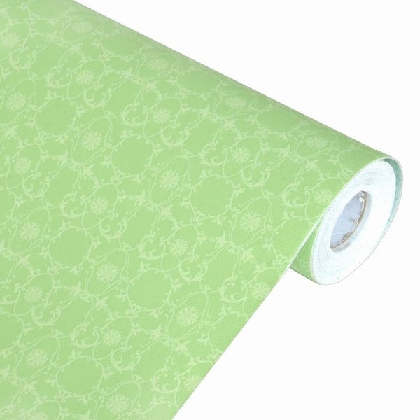 Light Green SelfAdhesive Wallpaper Home Decor(Roll) 17.7Inch(45cm