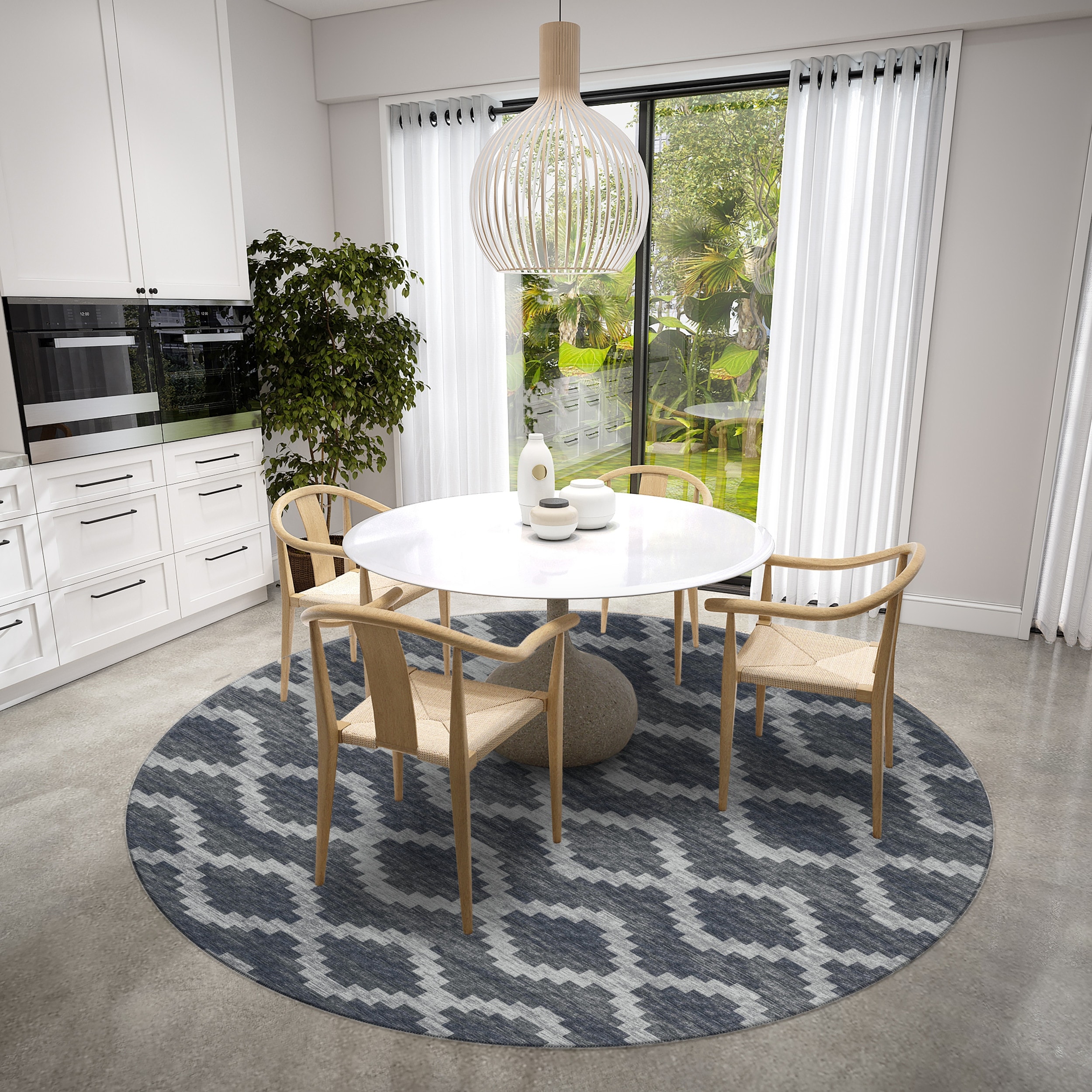 Indoor/ Outdoor Addison Yuma Southwest Chevron Washable Area