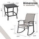 preview thumbnail 2 of 5, Futzca 3 Piece Outdoor Rocking Bistro Set - N/A