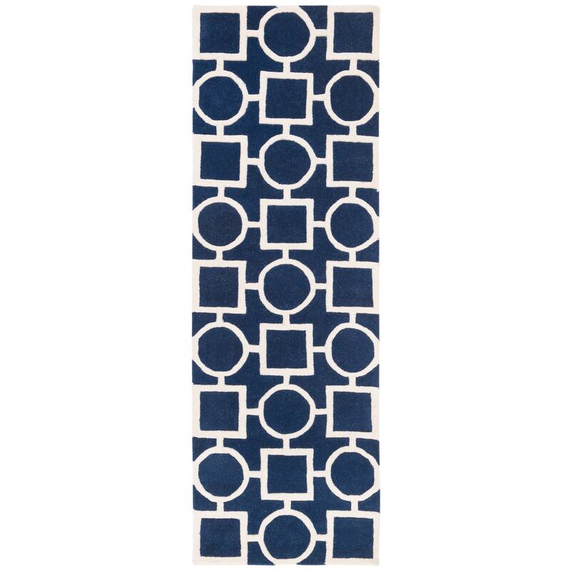 SAFAVIEH Handmade Chatham Alkinoi Modern Moroccan Wool Rug