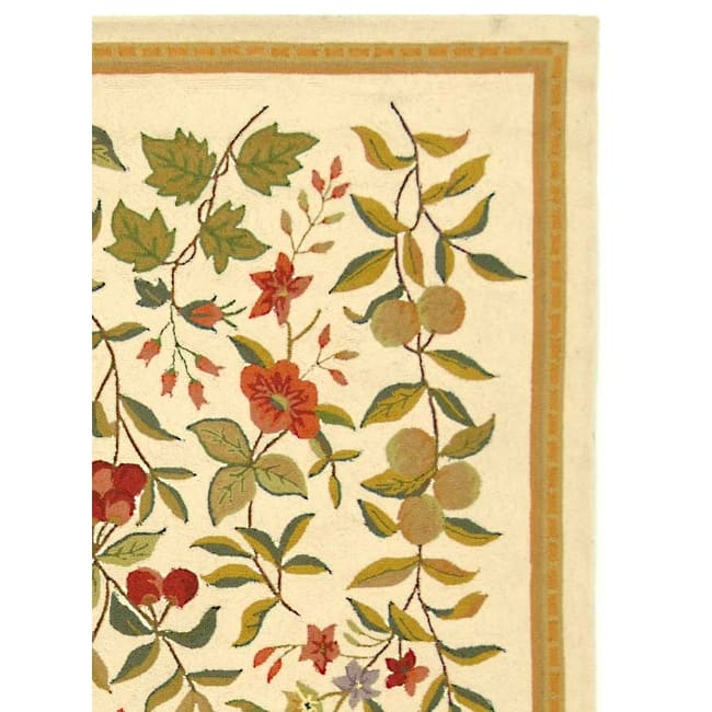 SAFAVIEH Handmade Chelsea Jalisa French Country Floral Wool Rug On
